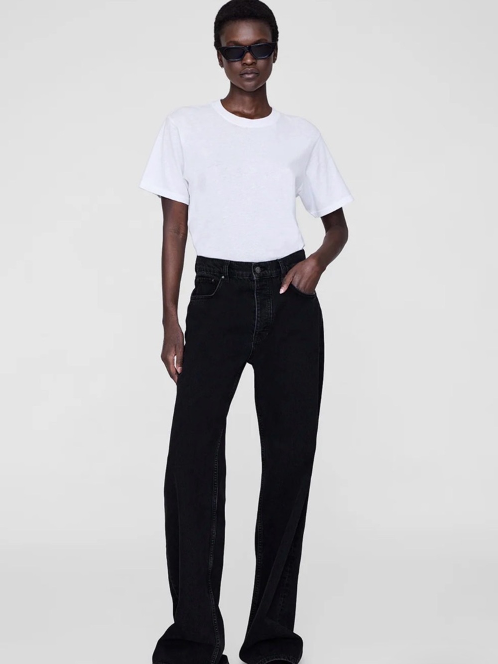 Anine Bing Hugh Jeans in Vintage Black